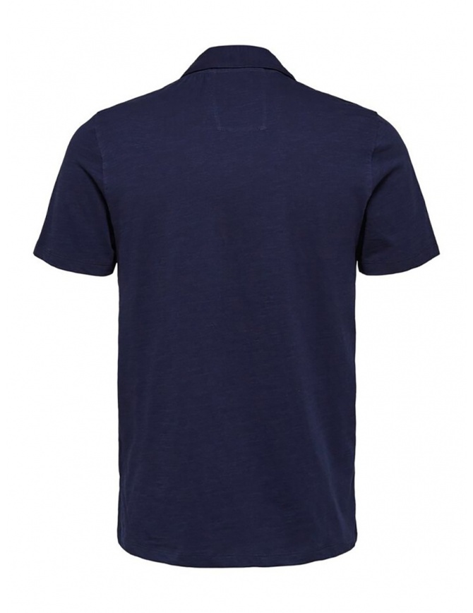 Selected Maritime blue polo shirt