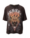 Rude Riders Burned Rude burgundy t-shirt buy online R04522 86634 BURNED
