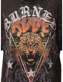 Rude Riders Burned Rude burgundy t-shirt price