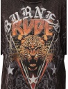 Rude Riders Burned Rude burgundy t-shirt R04522 86634 BURNED price