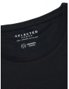 Selected Homme black organic cotton T-shirt 16073457 BLK price