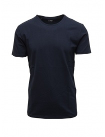 T-shirt blu navy cotone organico Selected Homme online