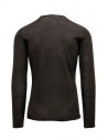 Label Under Construction maglia con bordi arricciati marrone grigiashop online maglieria uomo