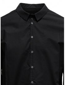 Label Under Construction camicia Invisible Buttonholes nera camicie uomo acquista online
