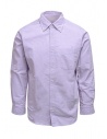 Morikage camicia lilla con retro a quadretti acquista online E-081022-1 MRKGS