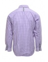 Morikage lilac shirt with checkered back shop online mens shirts