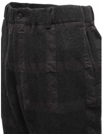 Sage de Cret dark gray checked trousers mens trousers buy online