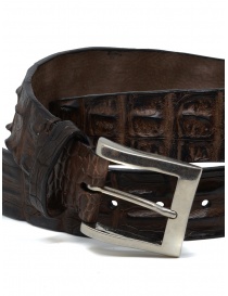 Post&Co PR43CO cintura in pelle di coccodrillo marrone acquista online