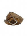 Post&Co PR43CO cintura in pelle di coccodrillo cognac acquista online PR43CO COGNAC
