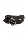 Post&Co TC366 belt in metal and brown crocodile leather buy online TC366 TMORO