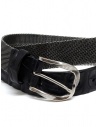 Post&Co TC366 belt in metal and black crocodile leather shop online belts