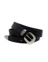 Post & Co TEX005 belt in black leather and metal buy online TEX005 NERO