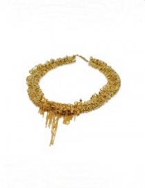 Kyara necklace with small gold-plated carabiners KP-N001-1-1 KYARA