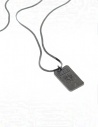 Kyara thin flat wire necklace in burnished silver price ORIGINAL KYARA EXCLUSIVE shop online