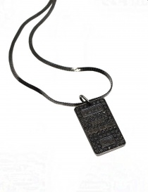 Kyara 999 silver necklace with black little diamonds buy online