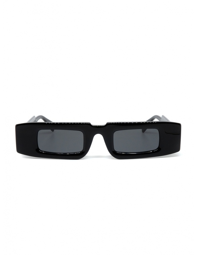 Kuboraum X5 occhiali rettangolari neri lenti grigie X5 48-28 BS 2GRAY occhiali online shopping