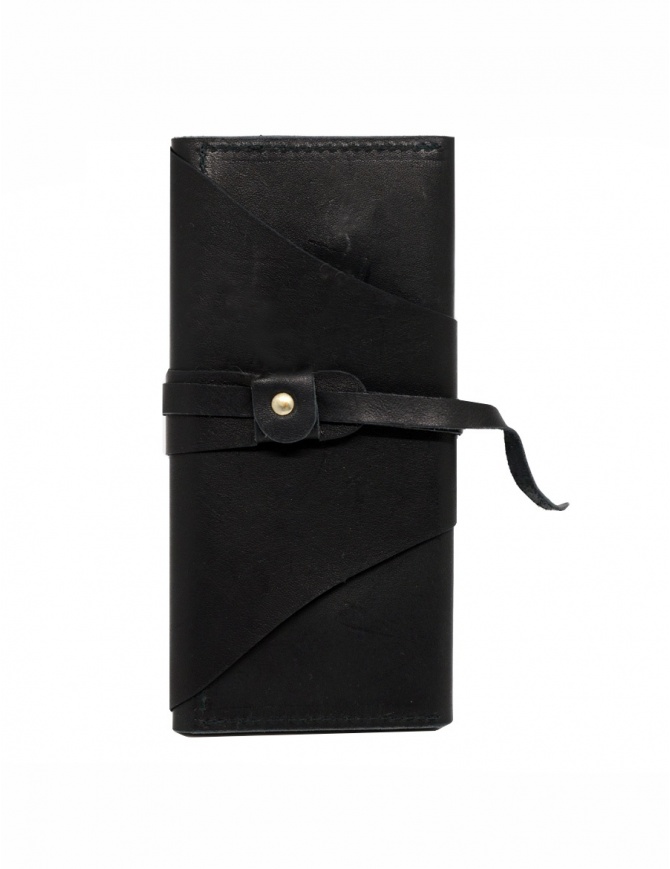 Guidi RP03 portafoglio nero in pelle con fusciacca RP03 PRESSED KANGAROO BLKT portafogli online shopping