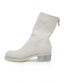 Guidi 788ZI white leather boots with metal heel