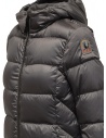 Parajumpers Leah long grey down jacket with hood shop online womens coats