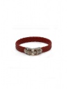 ElfCraft Meteorite braided leather and silver bracelet shop online jewels