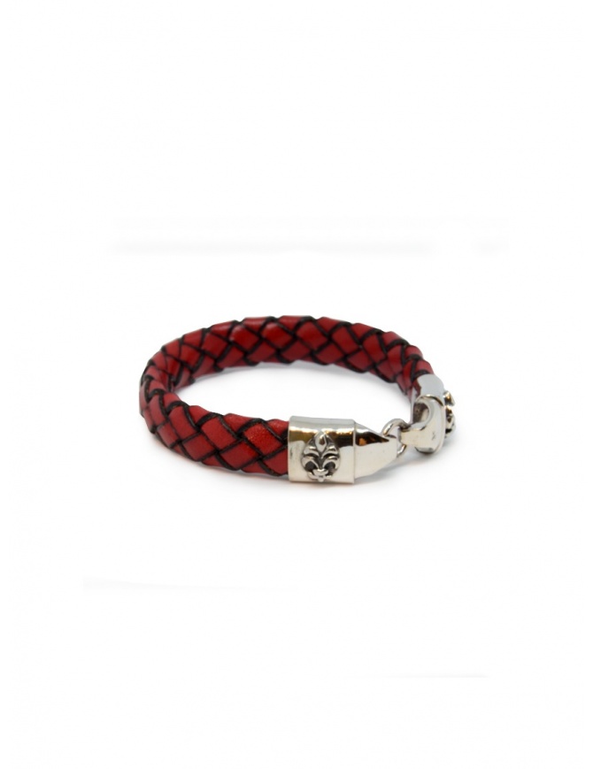 ElfCraft bracelet in woven red leather 224.001.13 LEATHER BRACELET jewels online shopping