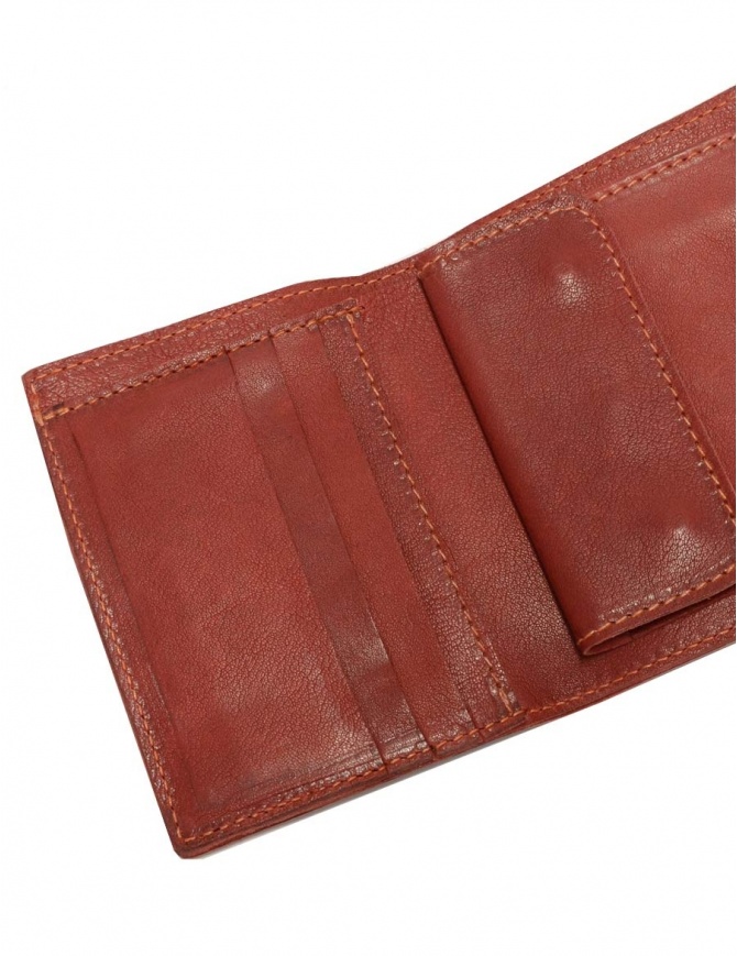 Guidi red wallet PT3 1006T in kangaroo leather