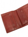 Guidi portafoglio PT3 in pelle di canguro rossashop online portafogli