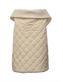 European Culture padded and fleece vest in cream color
