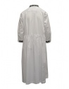 Miyao lungo vestito a camicia bianco con ricami neri MTOP-02 WHT-BLK prezzo