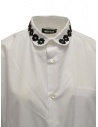 Miyao lungo vestito a camicia bianco con ricami nerishop online abiti donna