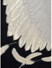 Kapital black scarf with white eagle print scarves buy online