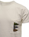 Kapital T-shirt bianca con taschino e bandiere K2003SC042 WHITE prezzo