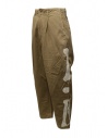 Kapital beige trousers with bones embroidered on the sides shop online mens trousers