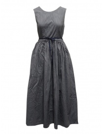 Kapital apron dress in pinstripe denim online