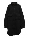 Kapital cappotto a camicia in lana nera acquista online EK-839 BLK