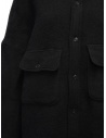 Kapital cappotto a camicia in lana nera EK-839 BLK acquista online