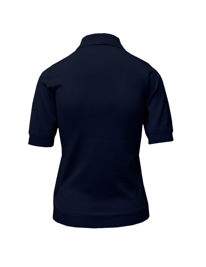 Women's blue polo shirt by Goes Botanical