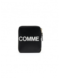 Comme des Garçons portafoglio compatto nero con logo online