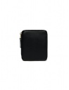 Comme des Garçons square wallet in black leather buy online SA2100 BLACK