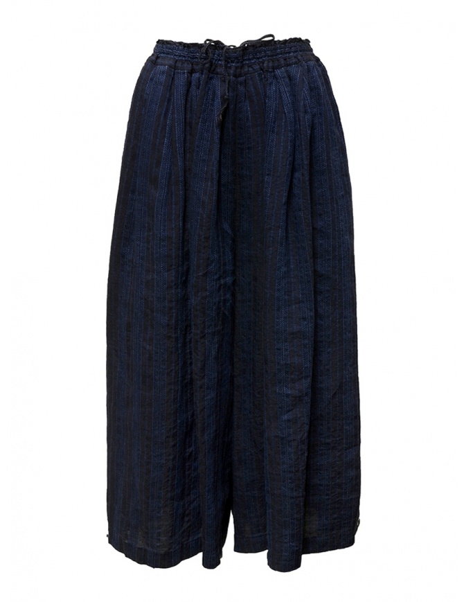 Vlas Blomme blue striped trousers 13544001 G.BLUE
