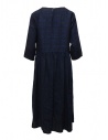 Vlas Blomme long dress in blue striped linen shop online womens dresses