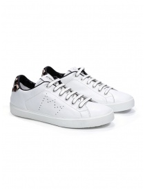 Calzature donna online: Leather Crown W_LC06_20113 sneakers bianche tallone maculato