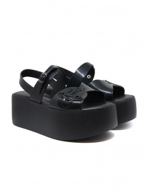 Melissa + Vivienne Westwood black wedge sandals 32968 50481 BLK V.W.CONNECT order online