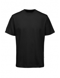Selected Homme t-shirt nera in cotone organico online