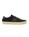 Leather Crown LC148 Studlight sneakers nere con borchieshop online calzature uomo