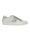 Leather Crown Studlight white sneakers with studs shop online womens shoes