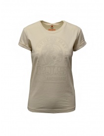Womens t shirts online: Parajumpers Unique white T-shirt with PJS print