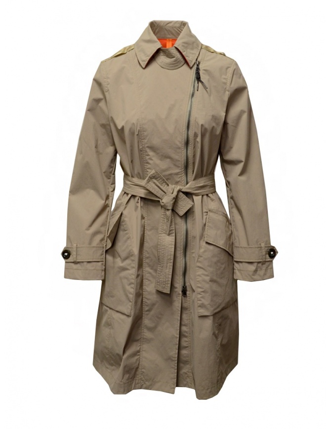 beige waterproof trench coat