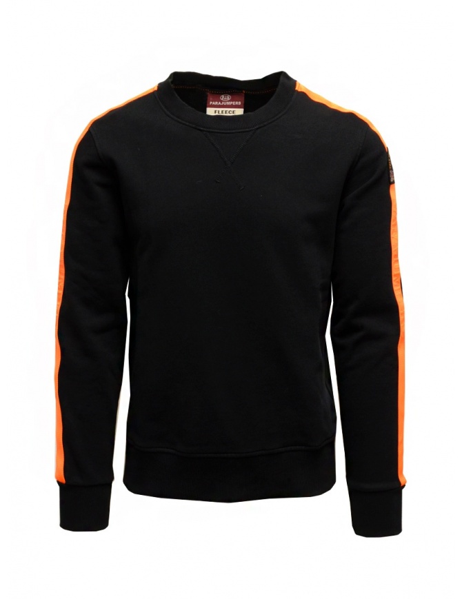 Parajumpers Armstrong black sweatshirt with orange bands