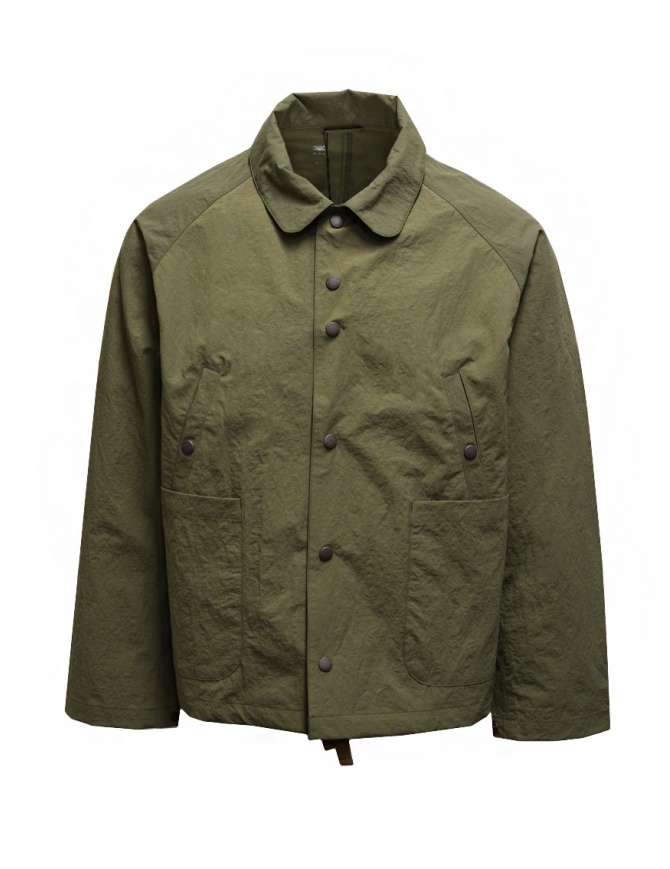 Descente khaki green swing coach jacket DHURJC35U KHAKI mens jackets online shopping